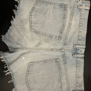Zara rhinestone shorts